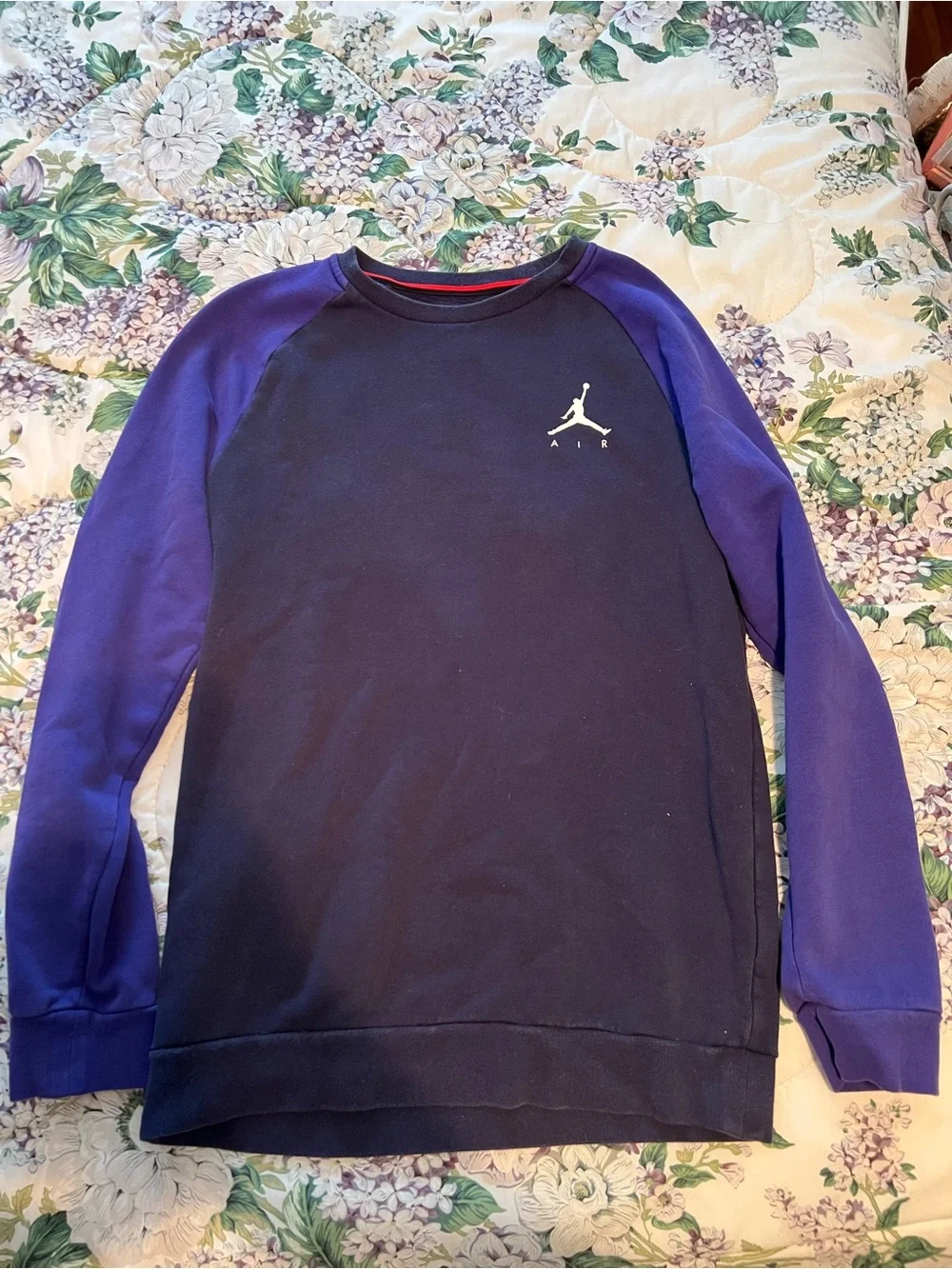 Jordan Crewneck Sweatshirt Mens Small Blue Purple Jumpman Streetwear